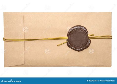 Sealed envelope stock image. Image of blank, paper, gift - 12042383