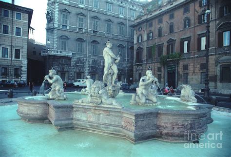 The Fountain of the Moor Located At The Southern End Of The Piazza ...