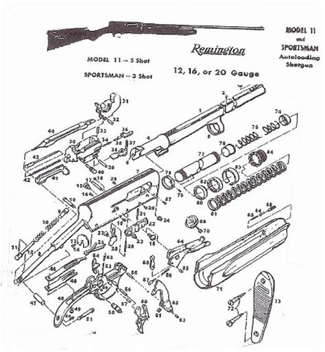 Remington Model 4 Parts Diagram