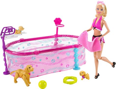 *2010 Puppy swim school Barbie doll #T2706 | Barbie puppy, Barbie toys, Barbie doll accessories