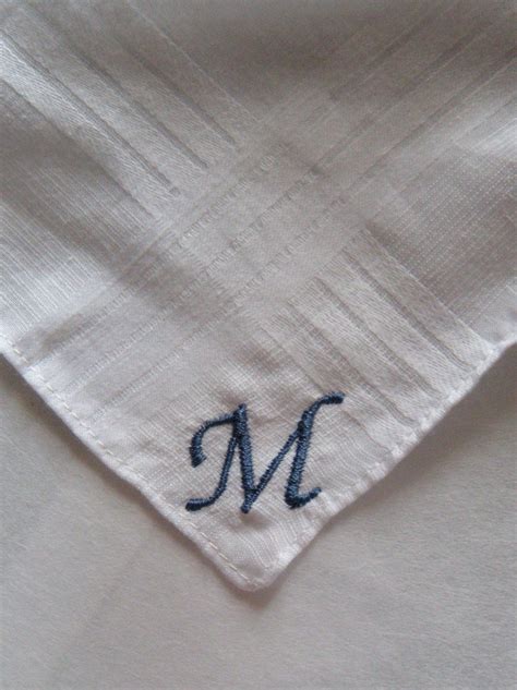 Monogrammed Handkerchiefs Two Mens by SewBeautifulbyDC on Etsy