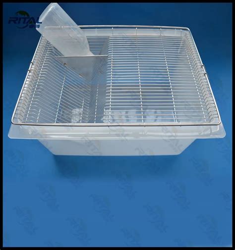 Laboratory Mouse Cage With Food/bottle Rack,Bottle And Microisolator Lid - Buy Laboratory Mouse ...