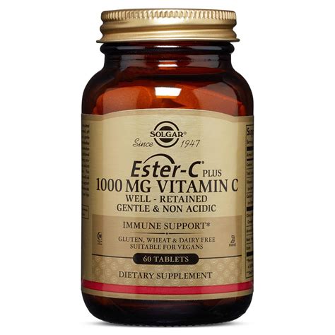 Solgar Ester-C Plus 1000 mg Vitamin C (Ester-C Ascorbate Complex) 60 Tablets | Walmart Canada