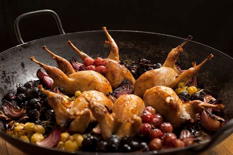 Roasted Quail with Grape Clusters – Rosemarie's Kitchen