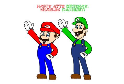 Mario and Luigi for Charles Martinet's Birthday! by RiaraSands on ...