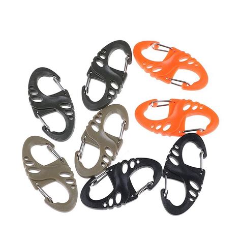 S Type Climbing Hook All In One Mini Keychain Carabiner Outdoor Dual ...