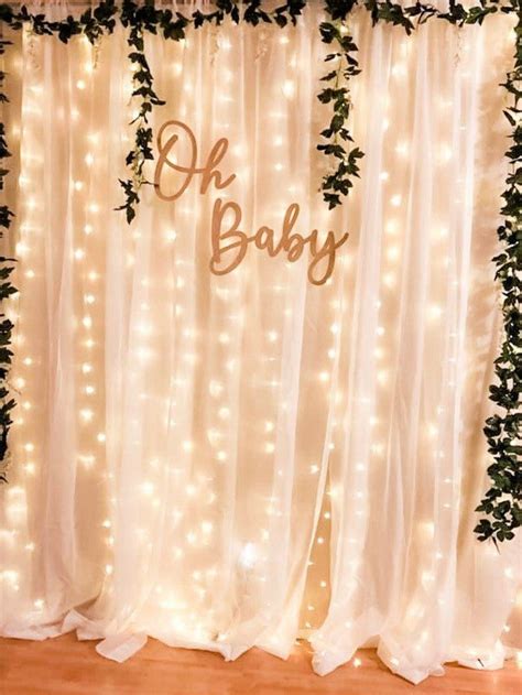 Deco Baby Shower, Girl Baby Shower Decorations, Baby Shower Backdrop ...
