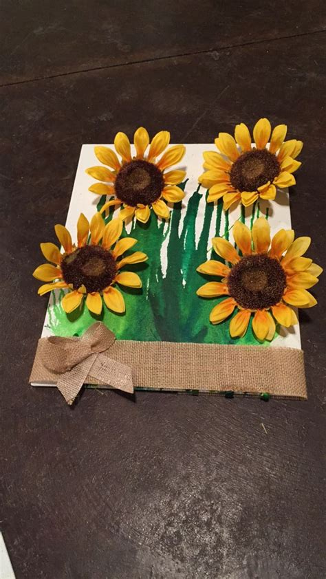 Crayon Art. Melted Crayon Art. Melted Crayon Flower Art. Sunflower Wall Decor. | Crafts, Burlap ...