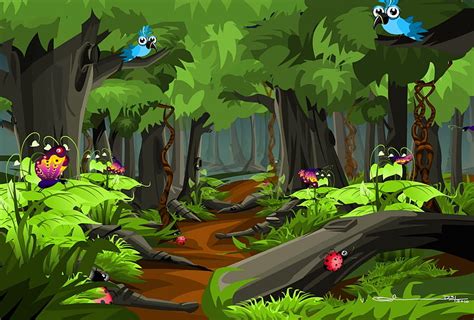 Animated Forest Clipart, Clip Art, Clip, Cartoon Jungle HD wallpaper | Pxfuel