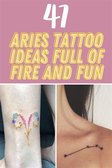 47 Aries Tattoo Ideas Full of Fire and Fun - Tattoo Glee