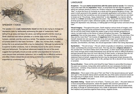 'Away, Melancholy' by Stevie Smith - Complete Study Guide | Teaching Resources