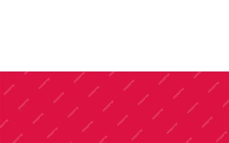 Premium Vector | Poland flag original colors and proportions Vector ...