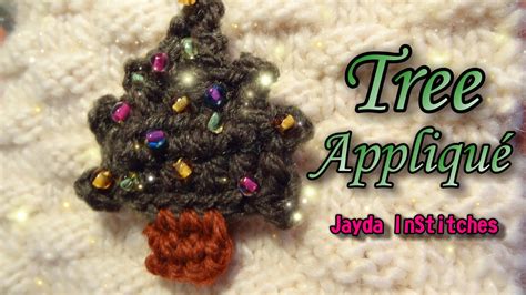 Crochet Tree Applique Tutorial - Decorate For Christmas!