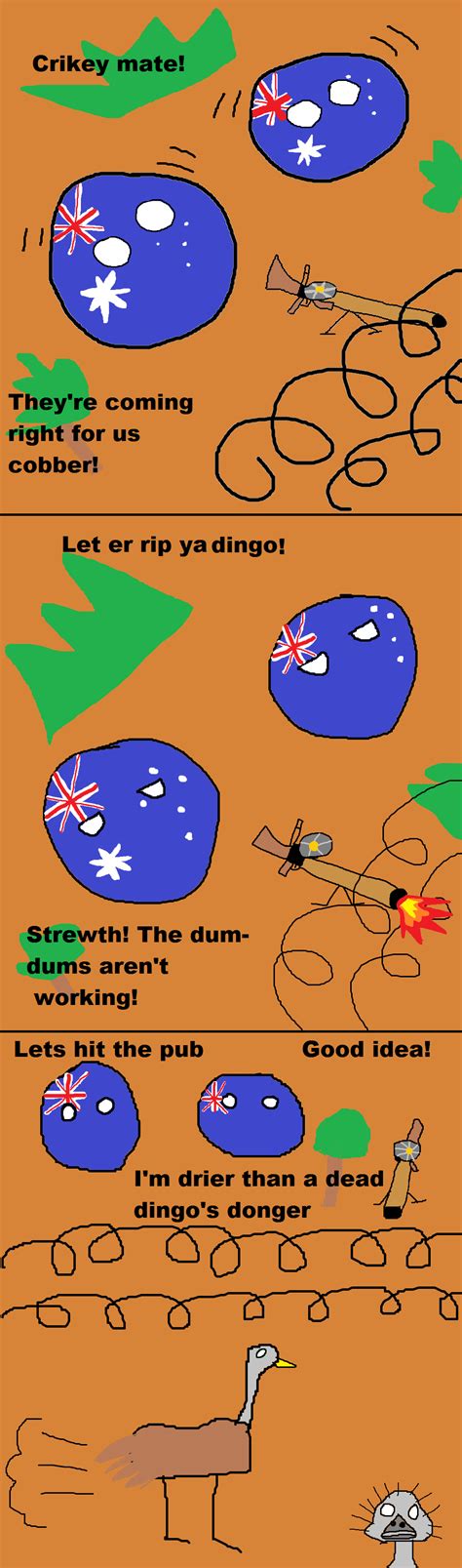 Australia's greatest war : r/polandball