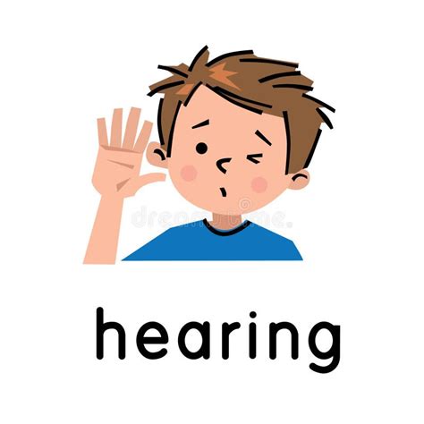 Hearing Sense icon stock vector. Illustration of vector - 76695998