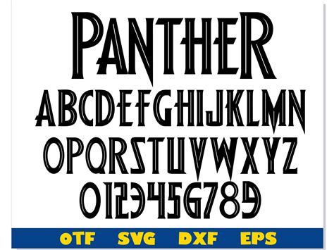 Black Panther Font OTF, Black Panther Font svg, Panther lett | Inspire Uplift