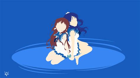 Download Manaka Mukaido Chisaki Hiradaira Anime Nagi No Asukara HD Wallpaper