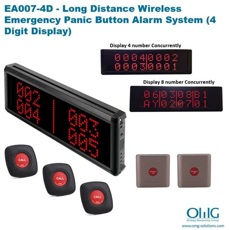 EA007-4D – OMG Long Distance Wireless Emergency Panic Button Alarm ...