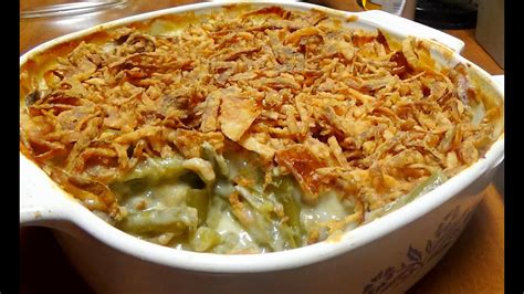 Classic Recipe for Green Bean Casserole with Homemade Cream of Mushroom Soup - YouTube