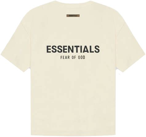 Fear of God ESSENTIALS T‑Shirt Cream/Buttercream - 125SP212001F - Novelship