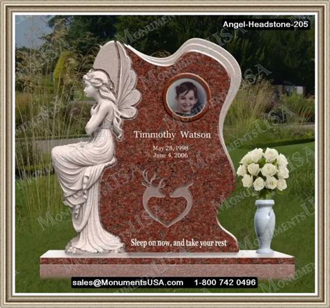 Angel-Headstone-205 | Angel Headstone Design | Headstone And Memorials Angel