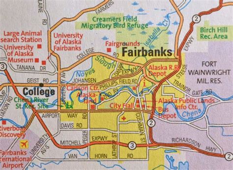 Imagen Del Mapa De Fairbanks Alaska Fotografía editorial - Imagen de represente, inmoralidad ...