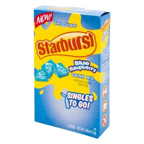 Starburst Blue Raspberry Singles To Go Drink Mix-12 CT — iWholesaleCandy.ca