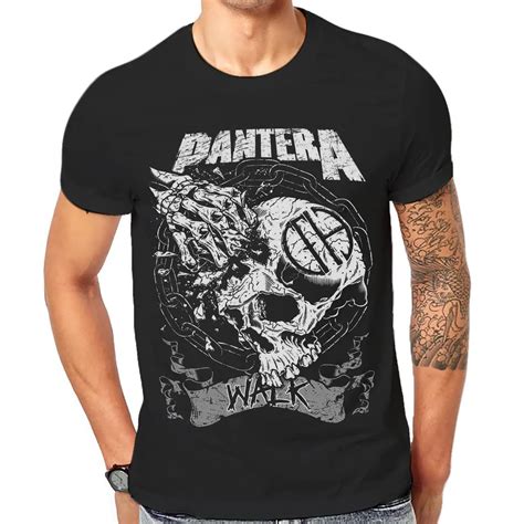 Pantera Tee Shirt Black Graphic Print Heavy Metal Rock Band T Shirts 1 ...