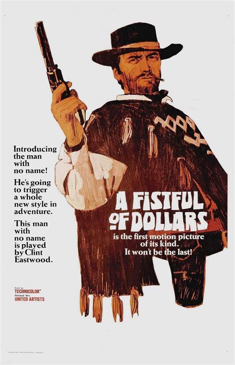 A Fistful of Dollars | Movie posters vintage, Movie posters, Western movies