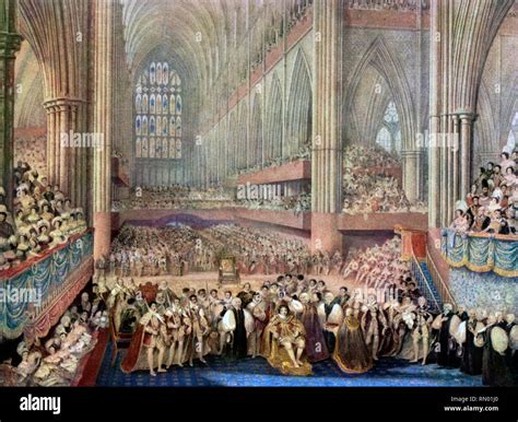 The coronation of King George IV in Westminster Abbey, London, 19th ...