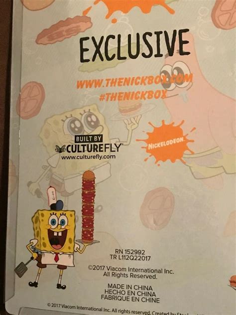 Nick Box - Spongebob Krusty Krab Spatula + Hat - Nickelodeon - NEW vtg ...