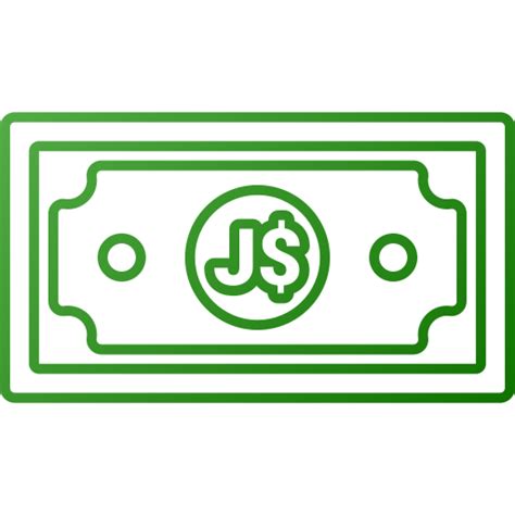 Jamaican dollar Generic gradient outline icon