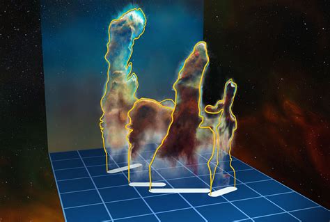 3D data visualisation of the Pillars of Creation | ESO