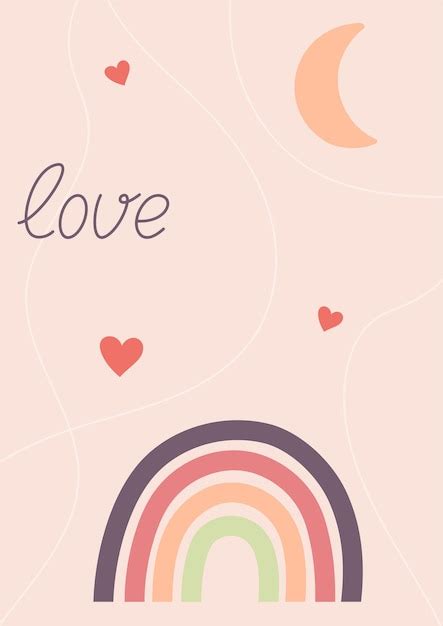 Premium Vector | Romantic card design