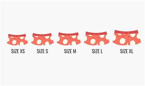 Men's swimwear different sizes xs, s, m, l, xl. Vector illustration ...