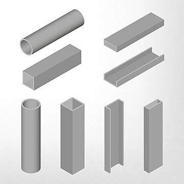 Steel Beam Isometric Vector Illustration Structural Reconstruction ...