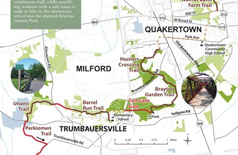 Quakertown Region Trails Map - Pennsylvania Highlands