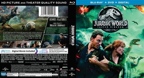 Jurassic World Fallen Kingdom (2018) R1 Blu-Ray Cover - DVDcover.Com