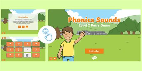 Level 2 Phonics Pairs Game: Sounds | Twinkl Go! - Twinkl