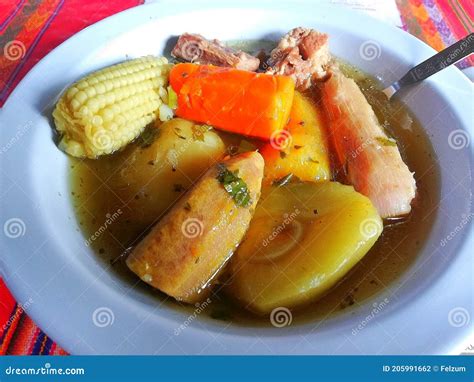 Olla De Carne. Costa Rica Traditional Food Stock Photo - Image of central, carne: 205991662