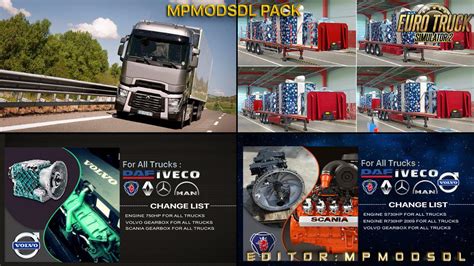 MPMODSDL PACK FOR ETS2 SINGLE-MULTIPLAYER 1.39 - ETS 2 mods, Ets2 map, Euro truck simulator 2 ...