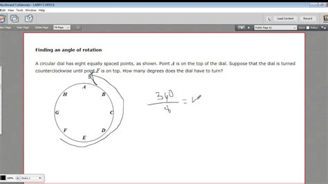 Finding an angle of rotation - YouTube