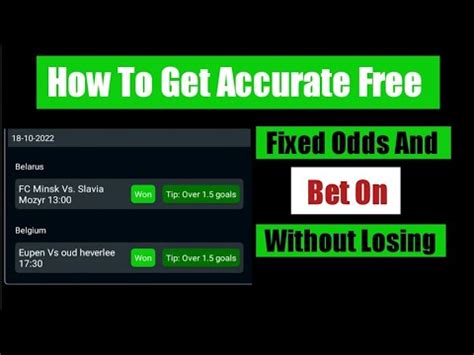 How To Get Accurate Fixed Odds To Bet On 🤑