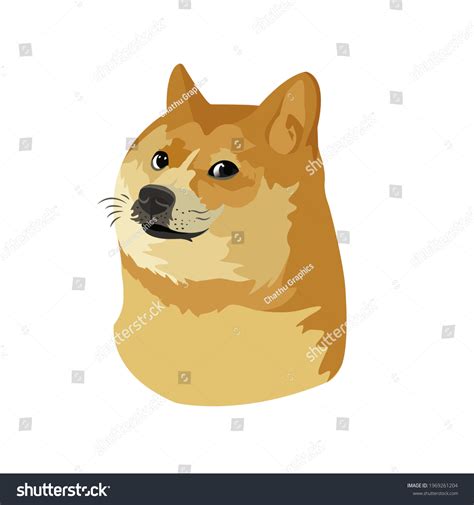 Shiba Inu Meme Dog Original Vector Stock Vector (Royalty Free ...