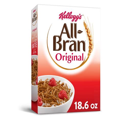 Buy All Bran Breakfast Cereal, 8 s and Minerals, High Fiber Cereal, Original, 18.6oz Box (1 Box ...