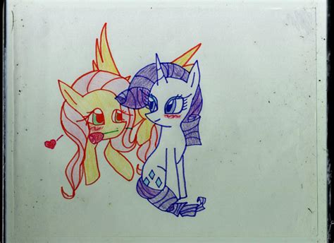 Fluttershy and Rarity by Gaz-Wolf1999 on DeviantArt