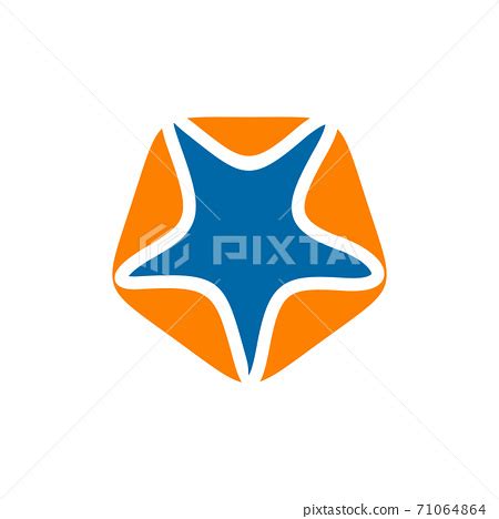 Sea star animal logo design template - Stock Illustration [71064864] - PIXTA