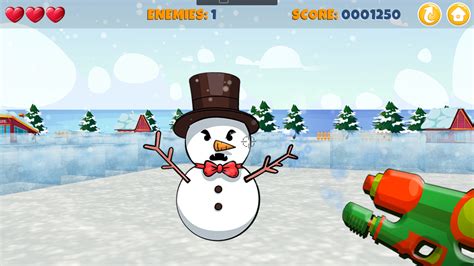 🕹️ Play Beat The Snowmen Game: Free Online Snowball Melting Water Gun Firing Video Game for Kids ...