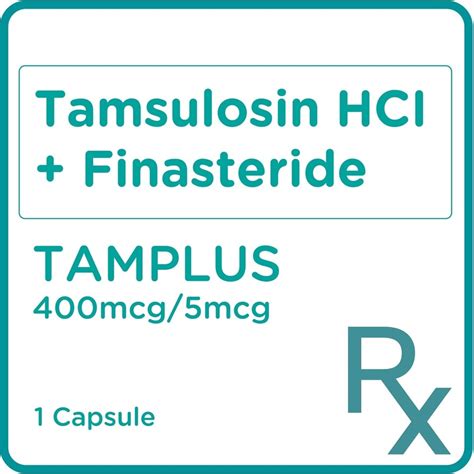 TAMPLUS, Tamsulosin hydrochloride + Finasteride 400mcg/5mcg 1 Capsule [PRESCRIPTION REQUIRED ...