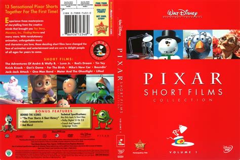 Pixar Short Films Collection Volume 1 (2007) R1 DVD Cover - DVDcover.Com